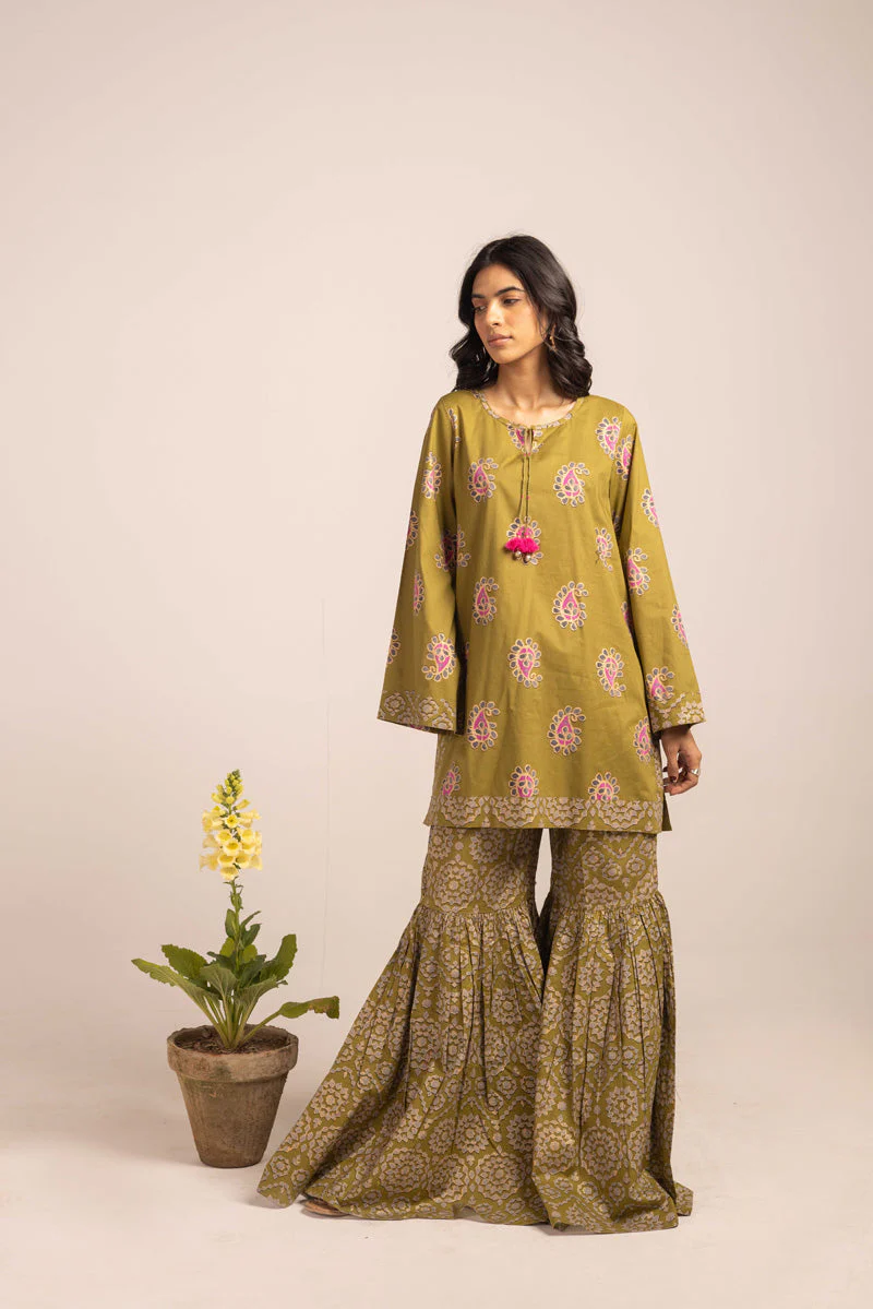 Gotta Glow Gharara Ensemble - Image 17