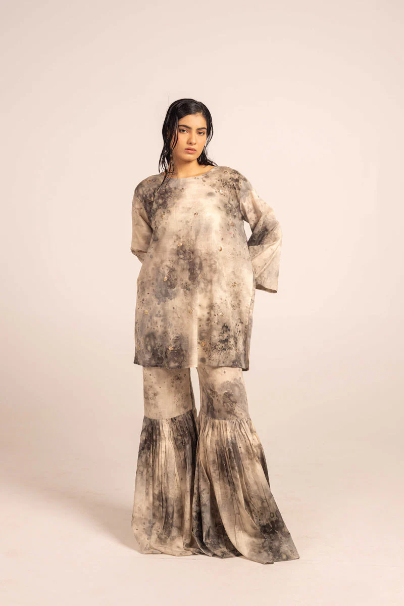 Splash Tastic Gota Glint Gharara Set - Image 23