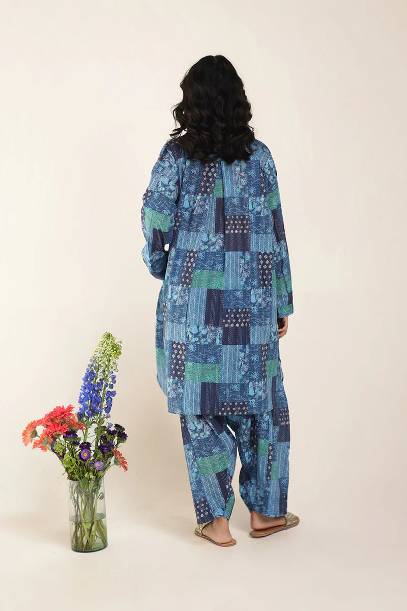 Kantha Quilted Whimsy Duo - Image 5