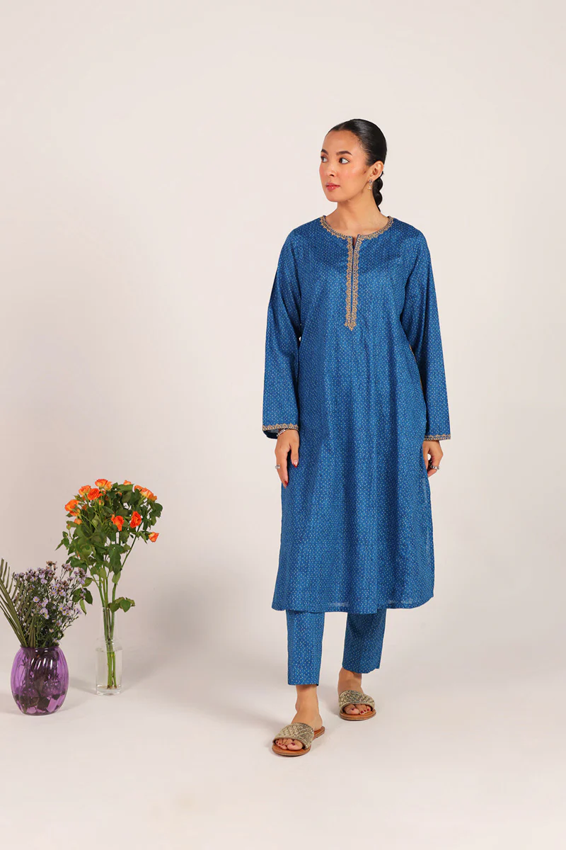 Ajrak Tales Gold Threaded Duo - Image 2