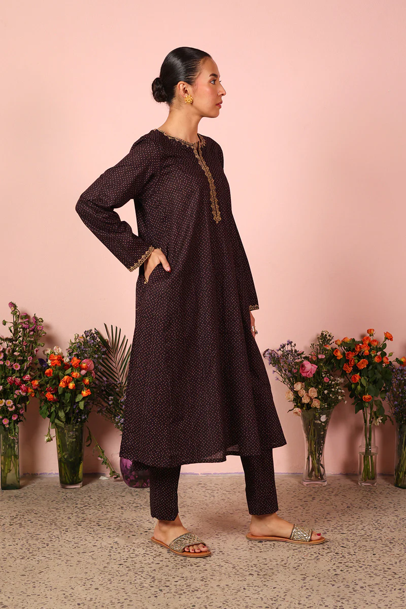 Ajrak Tales Gold Threaded Duo - Image 8