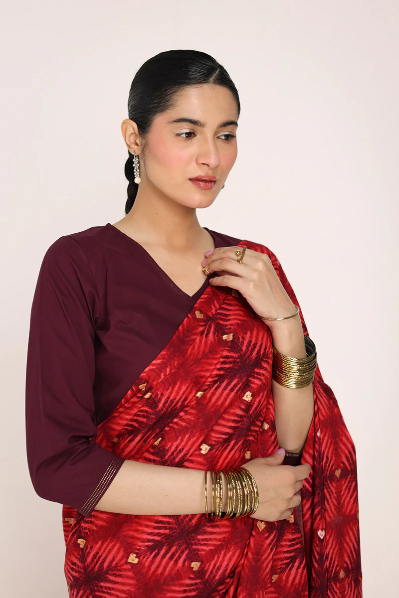 Tapestry of Dye Heart Saree - Image 5