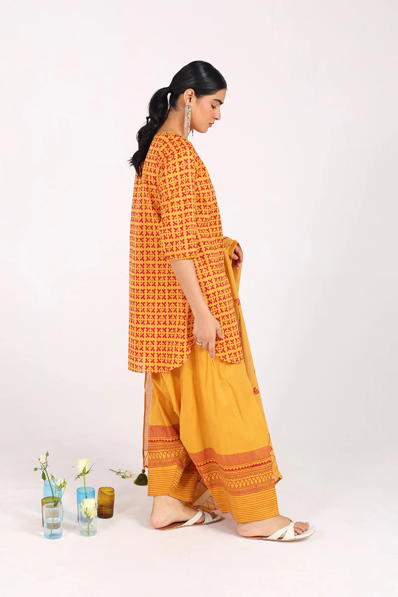 African Charm Block Baat 3 Piece Suit - Image 3