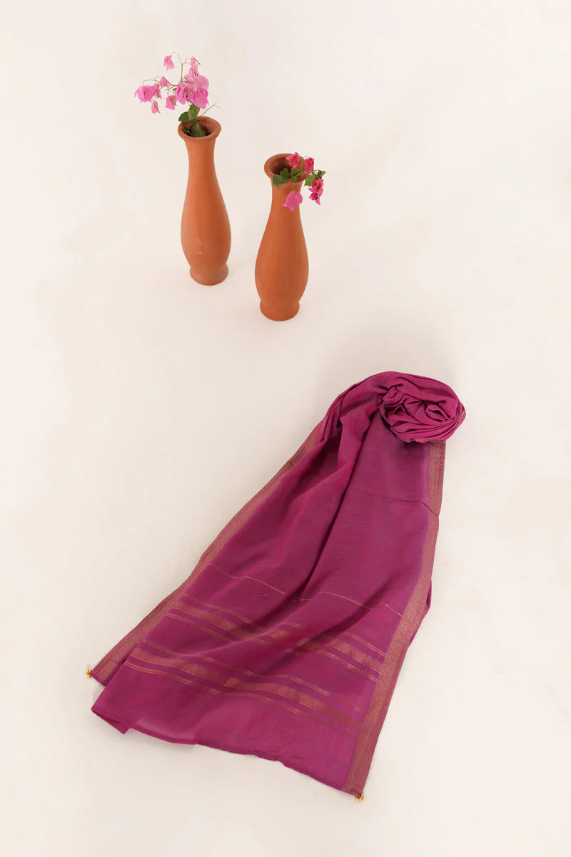 Zareen Beaded Blush Dupatta - Image 3