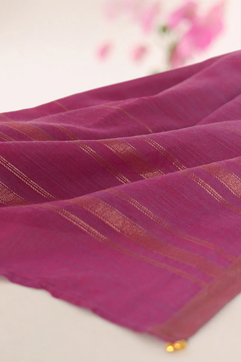 Zareen Beaded Blush Dupatta - Image 4