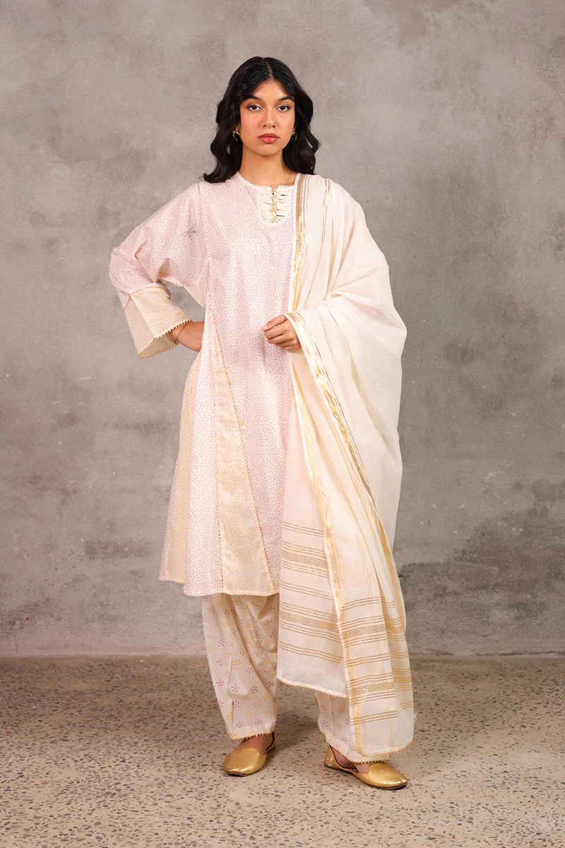 Block-Printed Anarkali Ensemble - Image 4