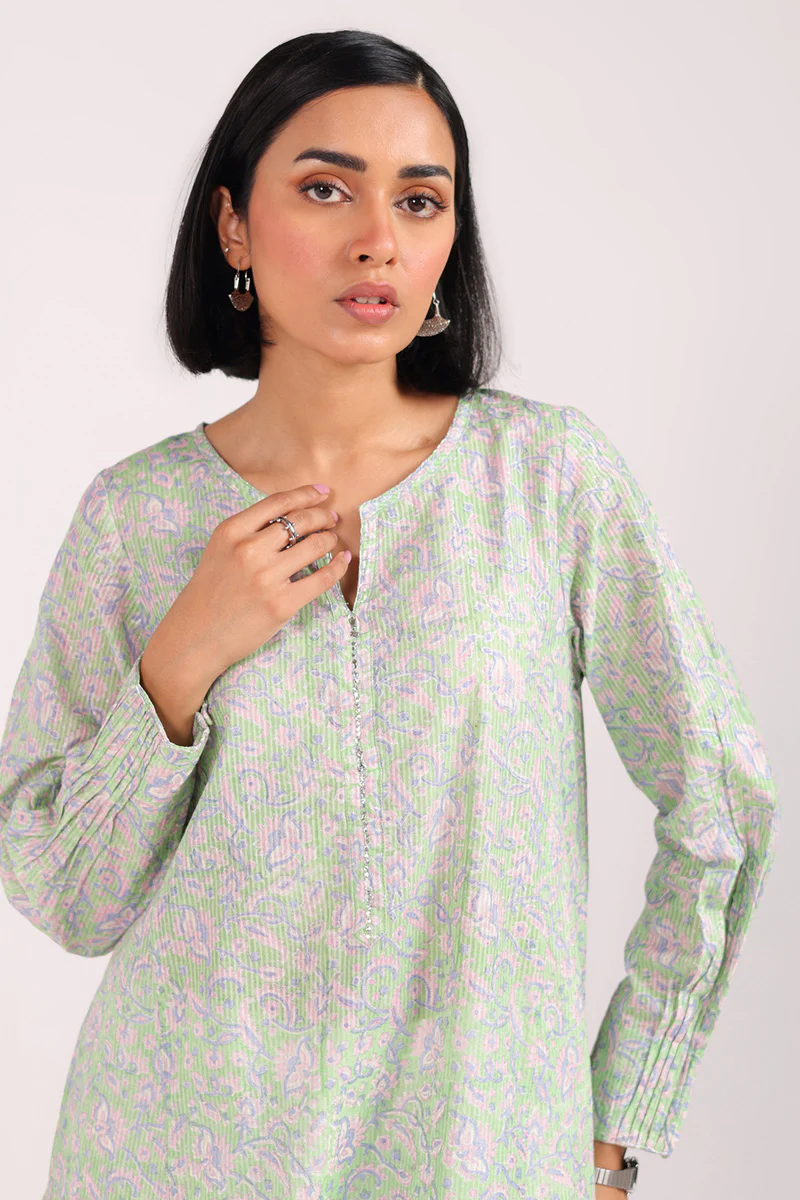 Block Printed Chambeli Shirt - Image 2
