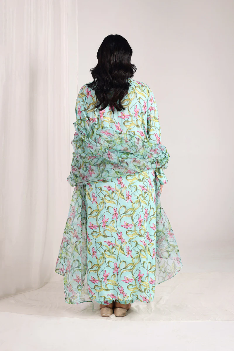 Phool Rang & Dastaan Raqs 3 Piece Suit - Image 5