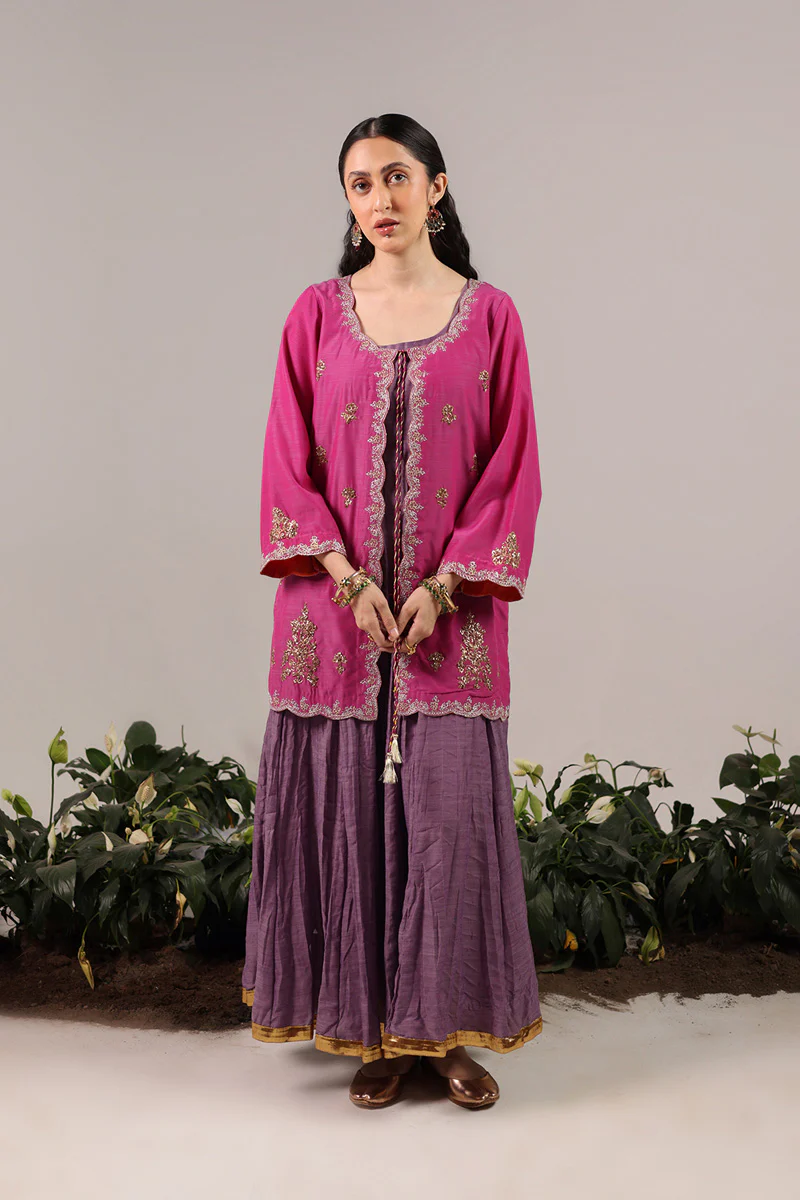 Shoukh Rang Layered Dress - Image 3