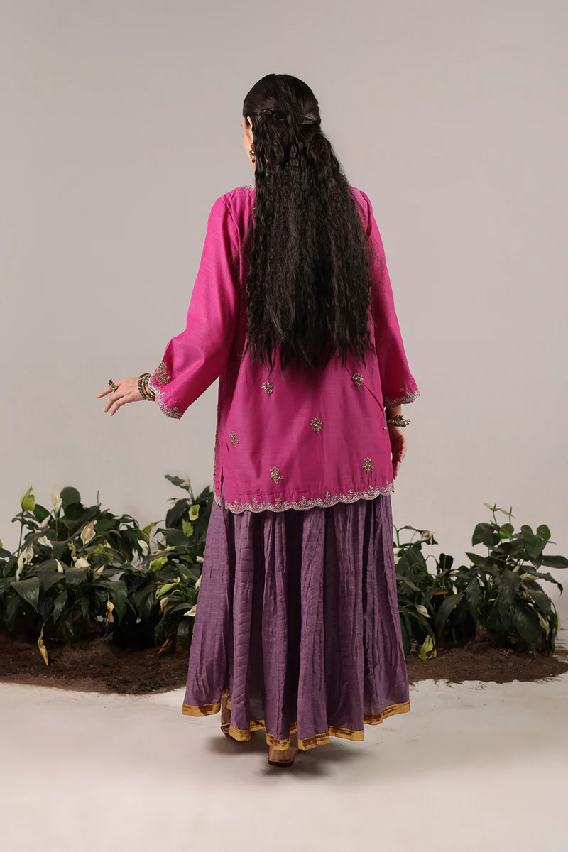 Shoukh Rang Layered Dress - Image 6
