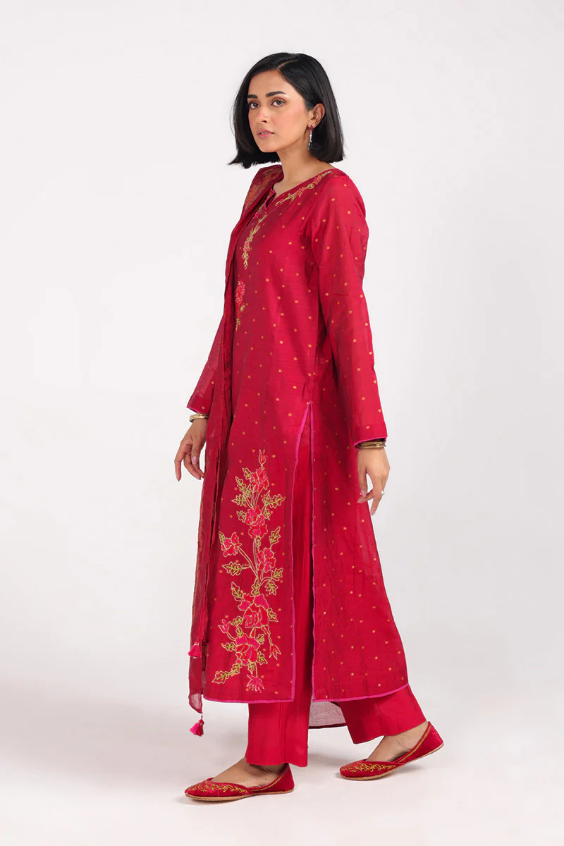 Sequin Whispers in Golden Rose Suit - Image 2