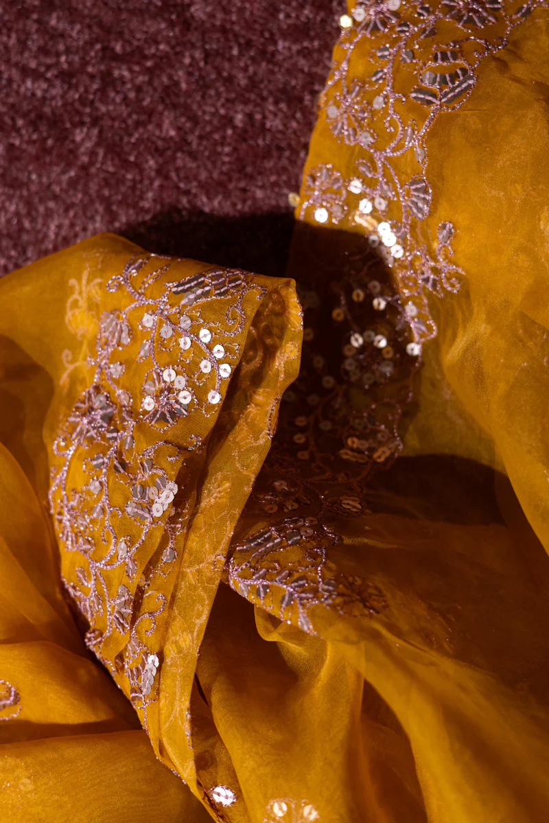 Silver Zari Nur Dupatta - Image 2
