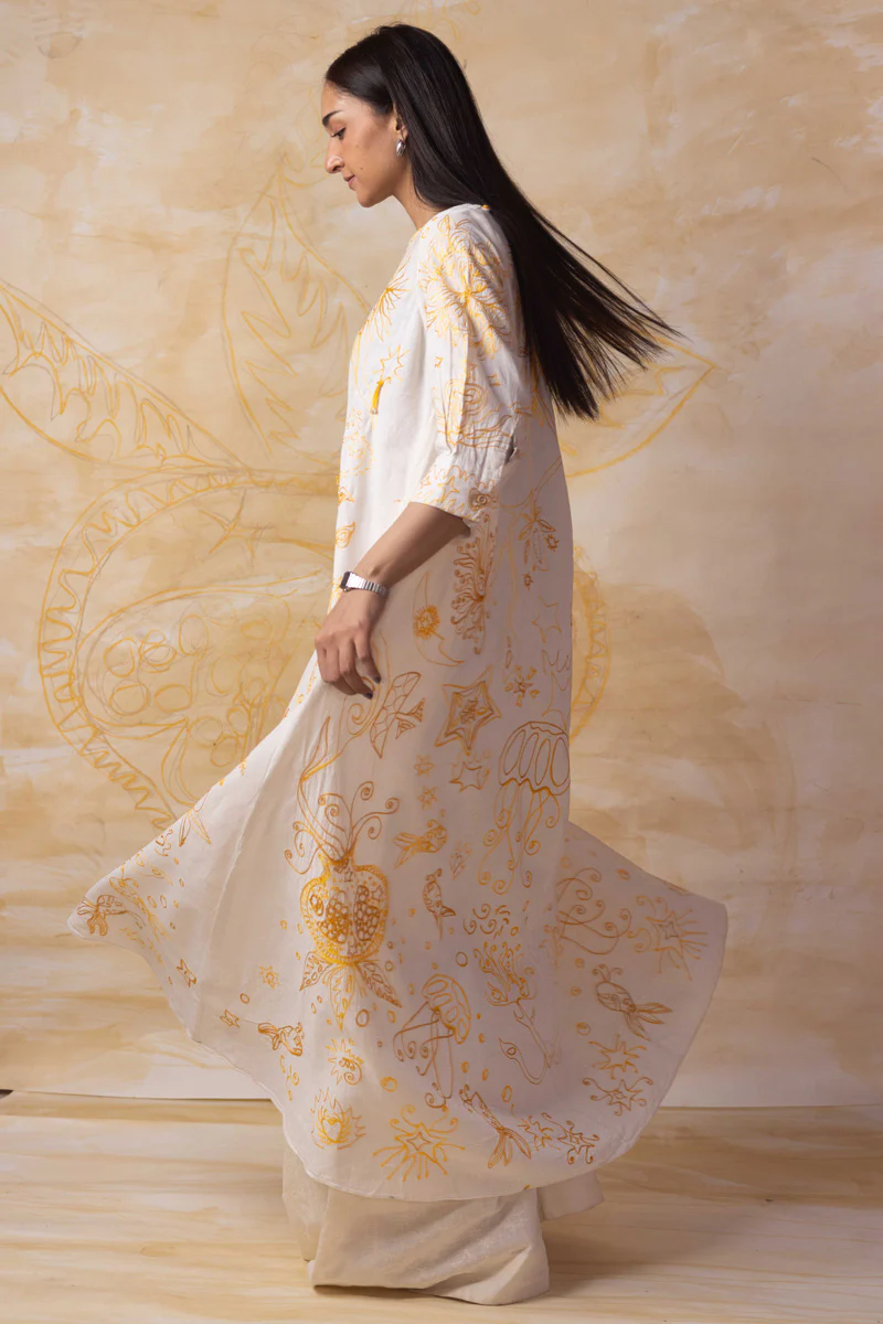 Starry Knots Aari-Embroidered Dress - Image 14