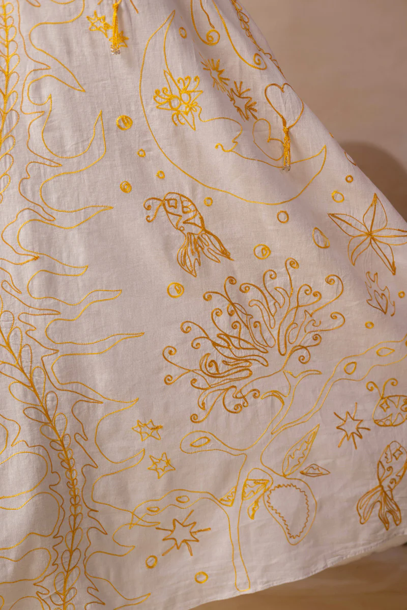 Starry Knots Aari-Embroidered Dress - Image 15