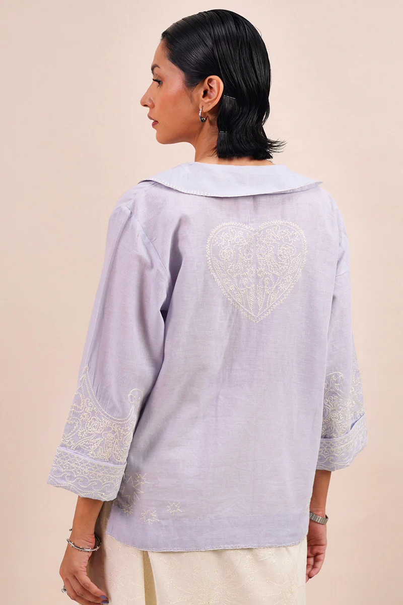 Heartline Embroidered Top - Image 3