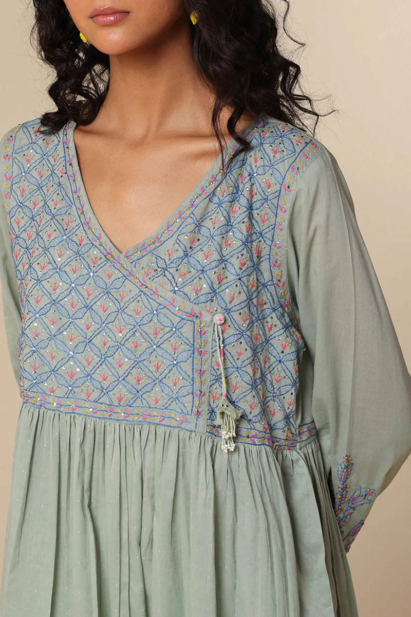 Multani Blue Hues Angrakha - Image 8