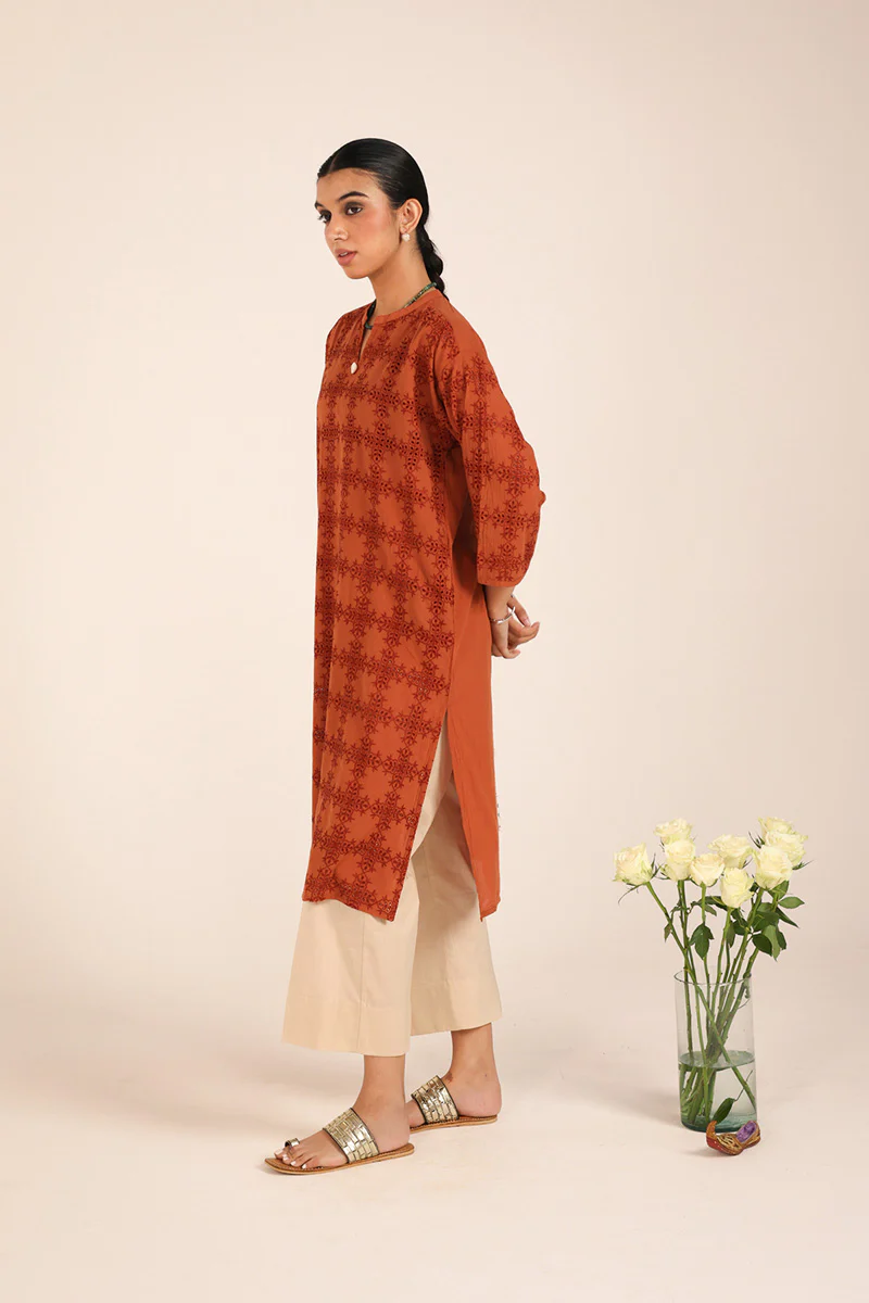 Spring Fling Schiffli Whispers Kurta - Image 14