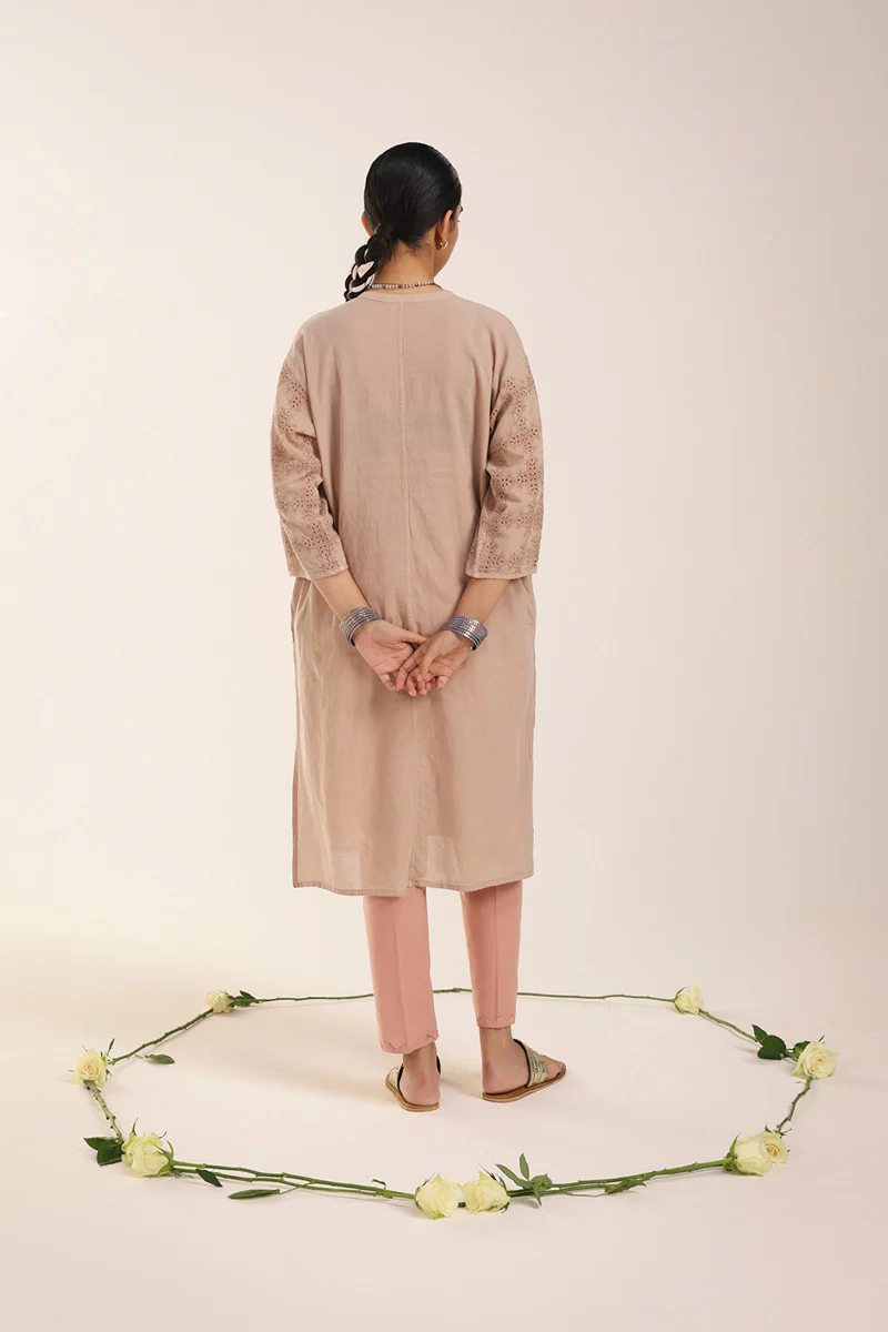 Spring Fling Schiffli Whispers Kurta - Image 9
