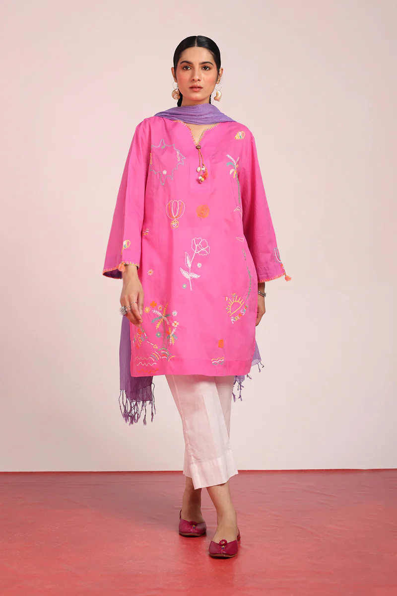 Gypsy Wonders Thread Pop Kurta - Image 2