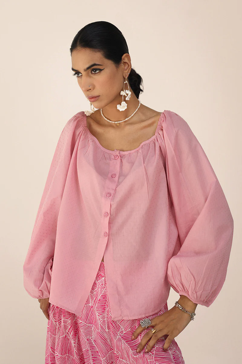 Soft Puff Sea Foam Top - Image 3