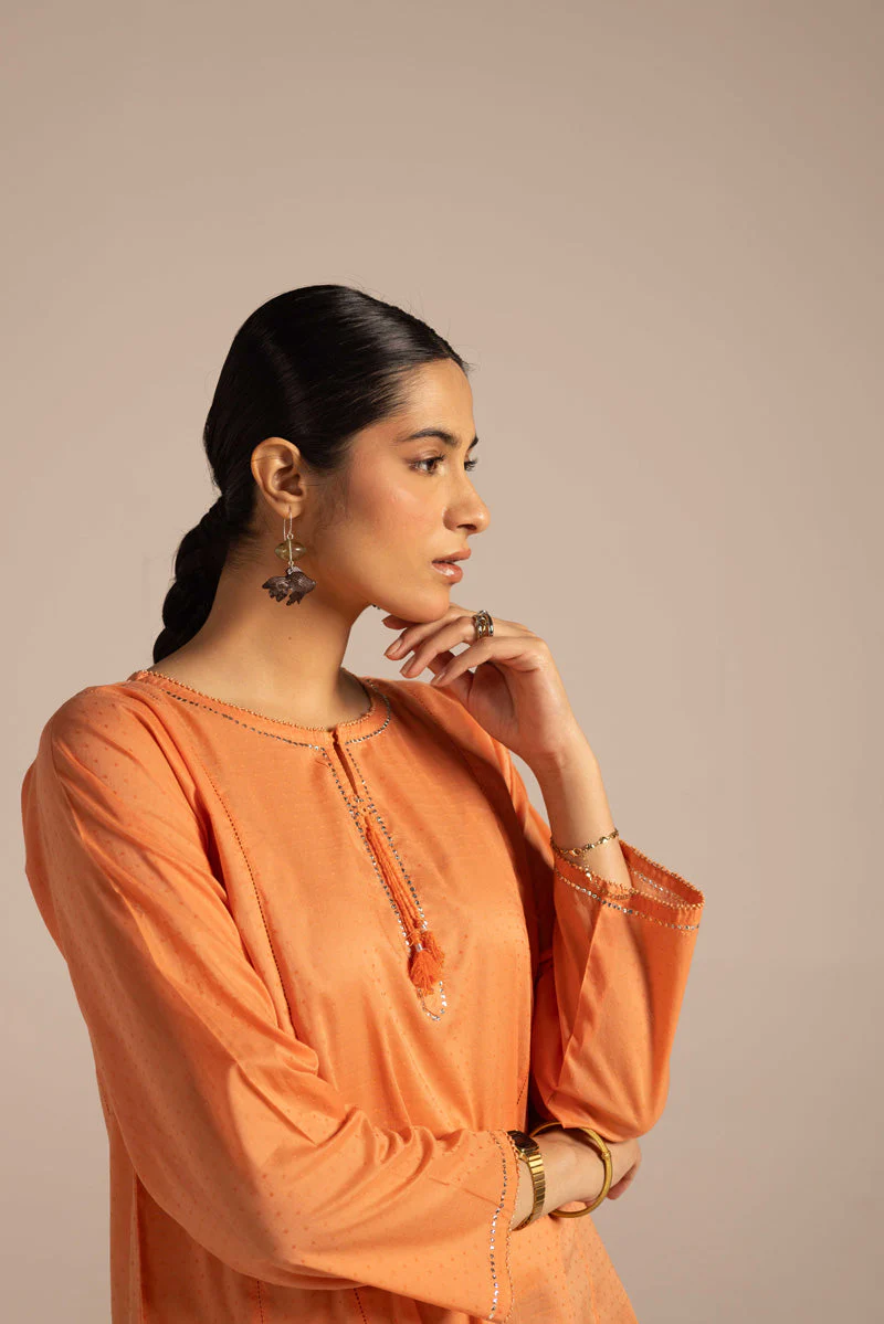 Sea foam Mukesh Gleam kurta - Image 12