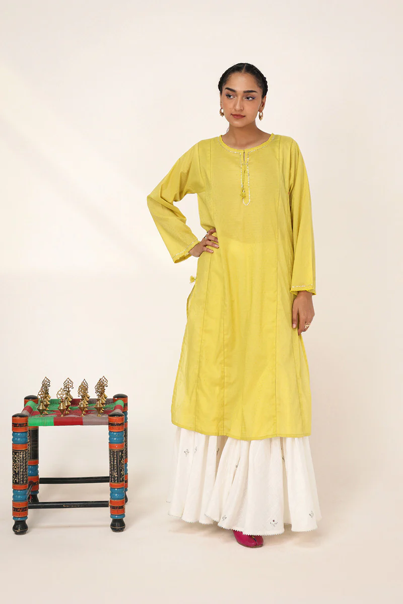 Sea foam Mukesh Gleam kurta - Image 5