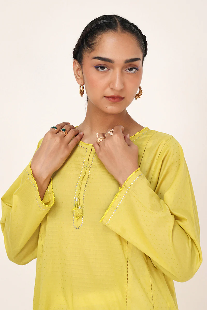 Sea foam Mukesh Gleam kurta - Image 7