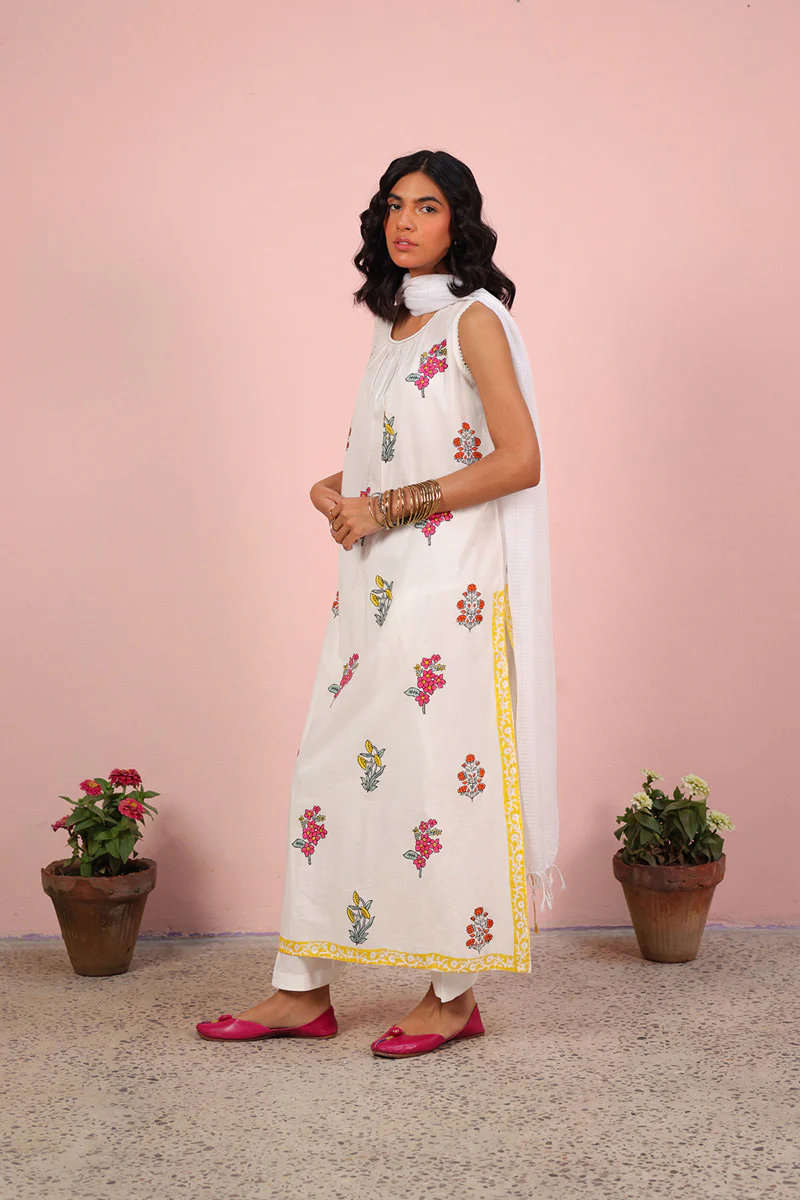 Chintz Whisper Block Essence Kurta - Image 2