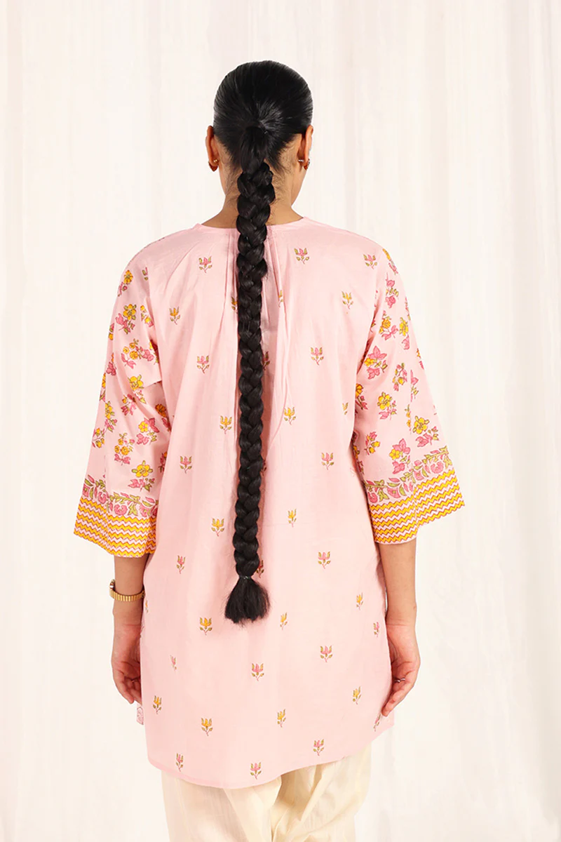 Chintz Whisper Blockscope Kurta - Image 4
