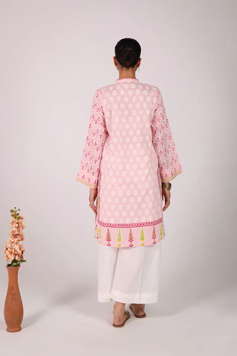 Chintz Whisper Braided Block Kurta - Image 4