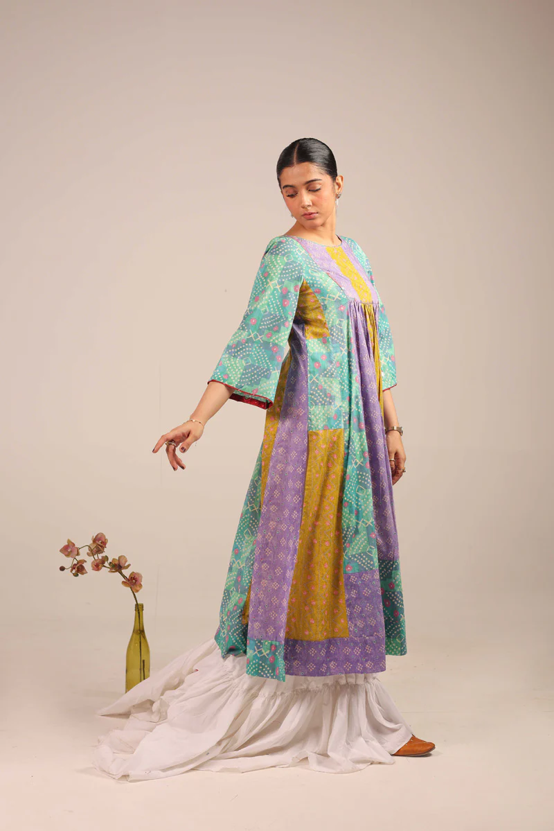 Rangeela Patchwork Poise Kurta - Image 2
