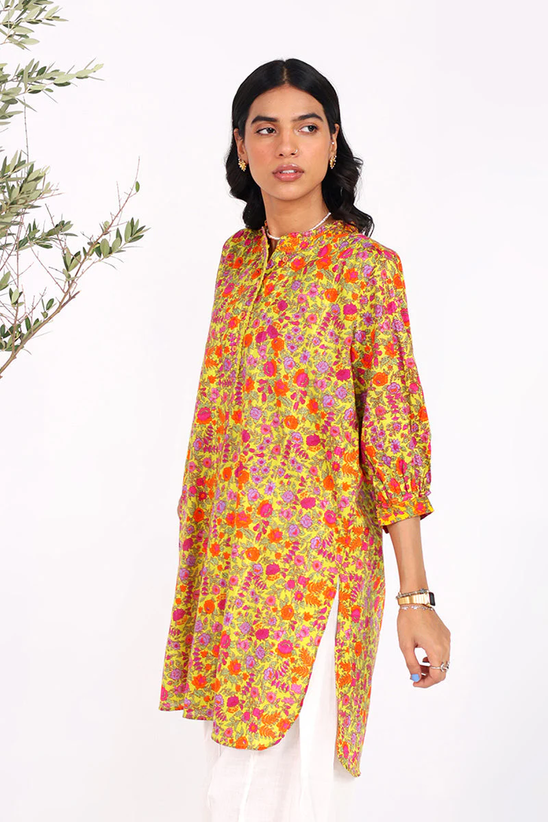 Painted Dreams Floret Flair Kurta - Image 15