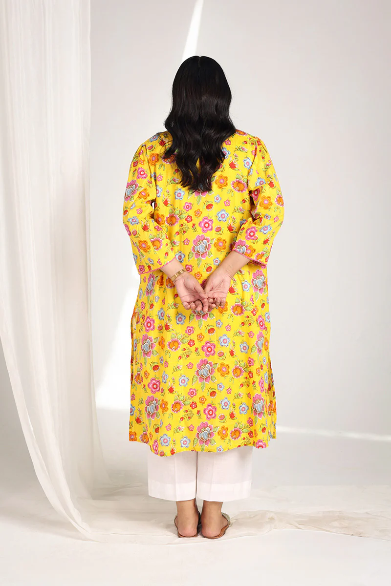 Floral Printed Dream Kurta - Image 8