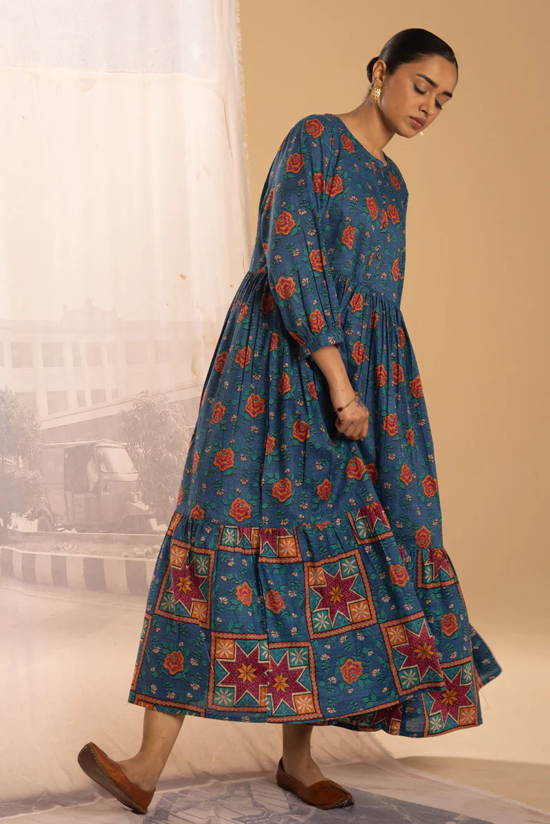 Gulab Mosaic Tiered Dress