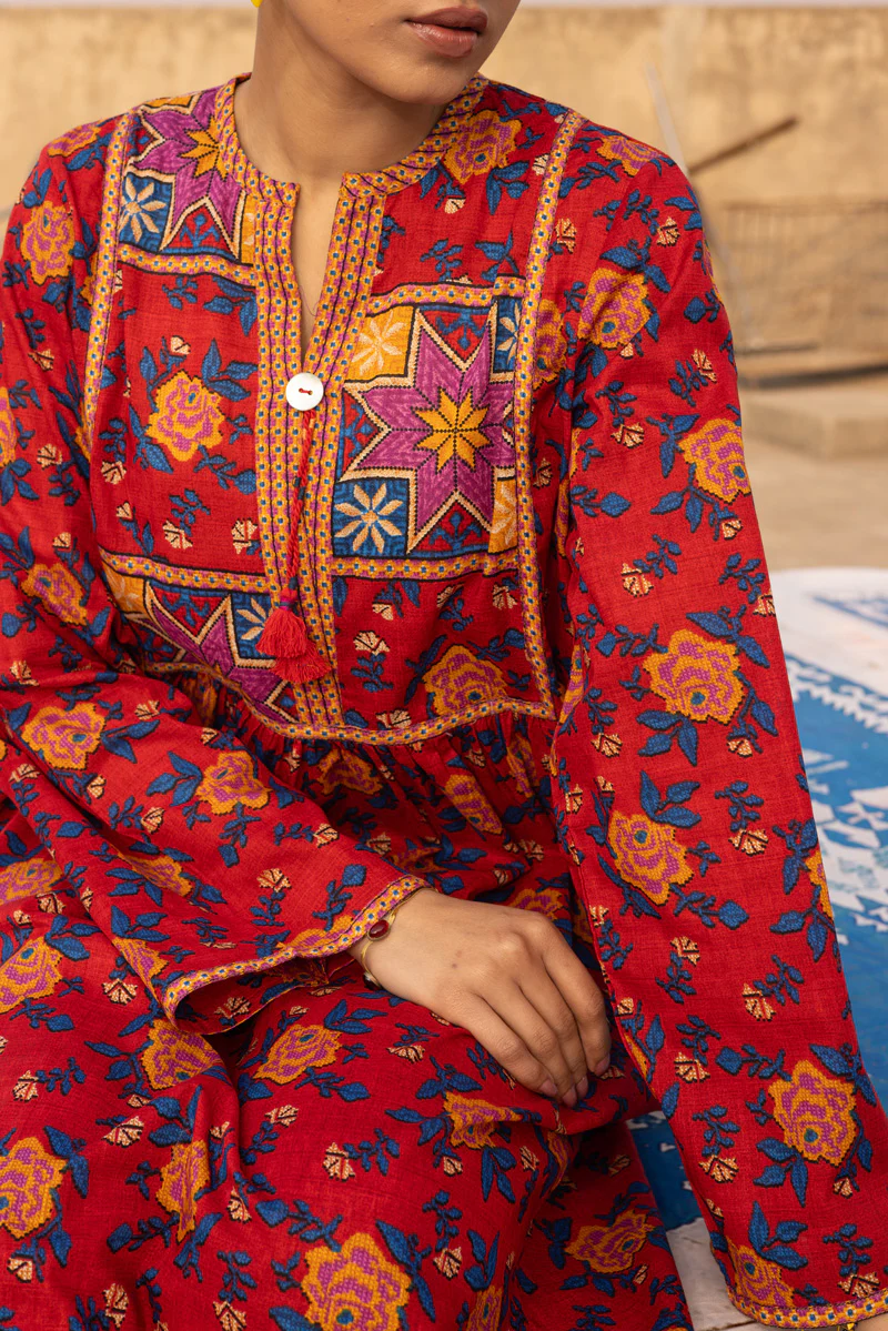 Printed Mosaic Tassel Set - Image 6