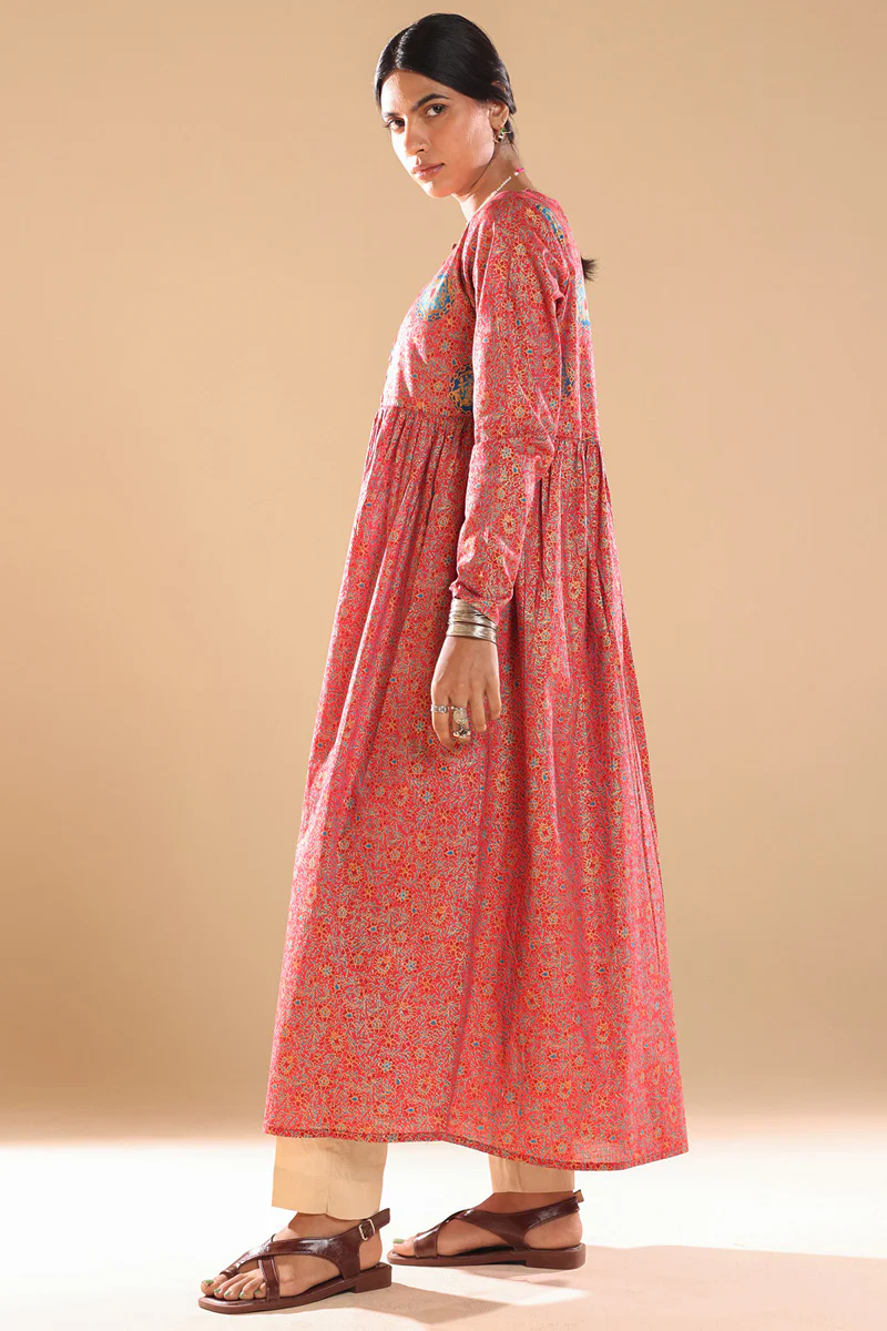 Gilded Polki Flared Dress - Image 3