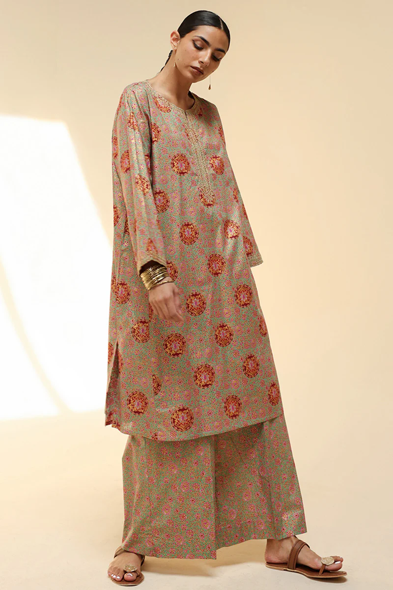 Golden Tapestry Polki Set - Image 8