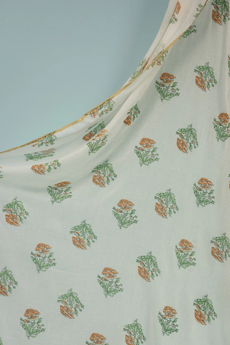 Block Garden Dupatta