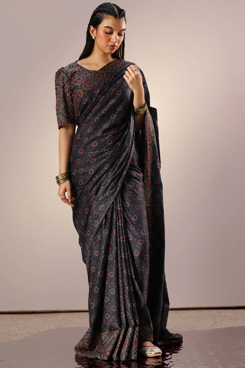 Chunari Drape Saree - Image 8
