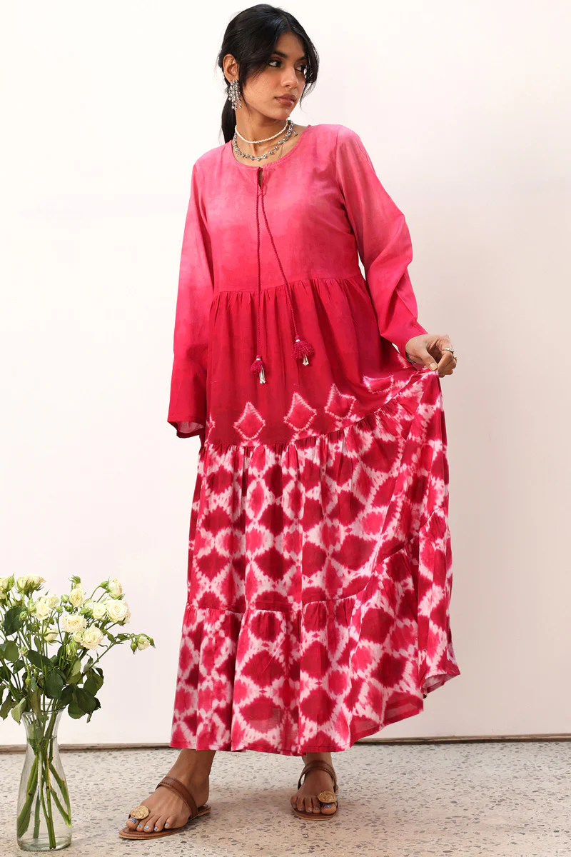 Rang Kahani Tiered Dress - Image 8