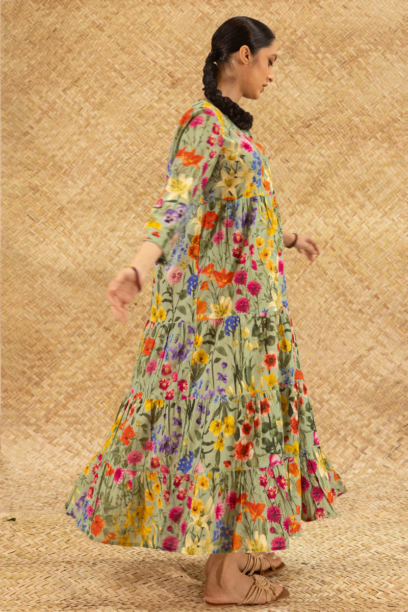 Spring Whisper Tiered Dress - Image 3