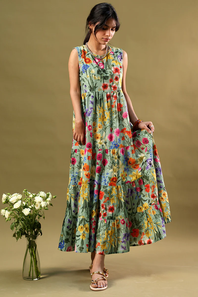 Soft Spring Tiered Dress - Image 11