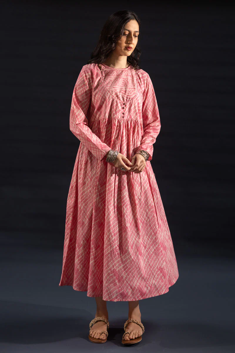Chunari Anarkali Dress - Image 4
