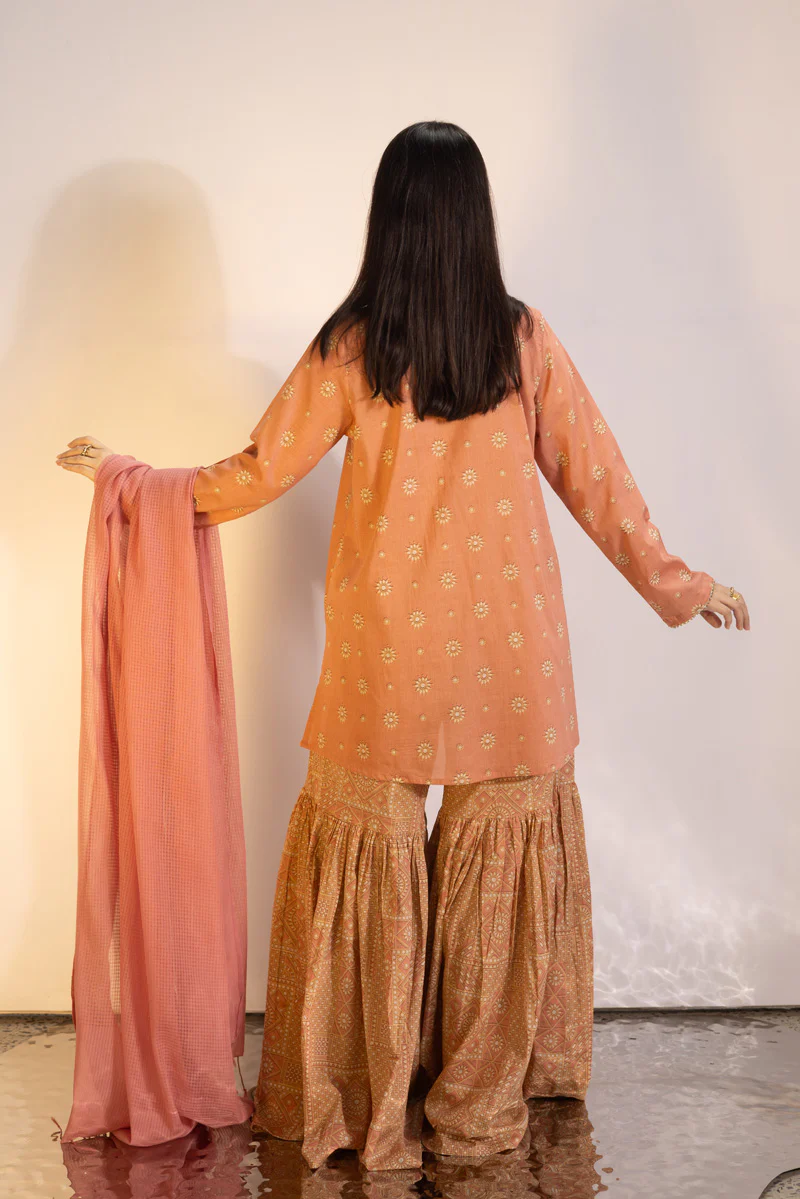 Soft Mandana Gharara Set - Image 11