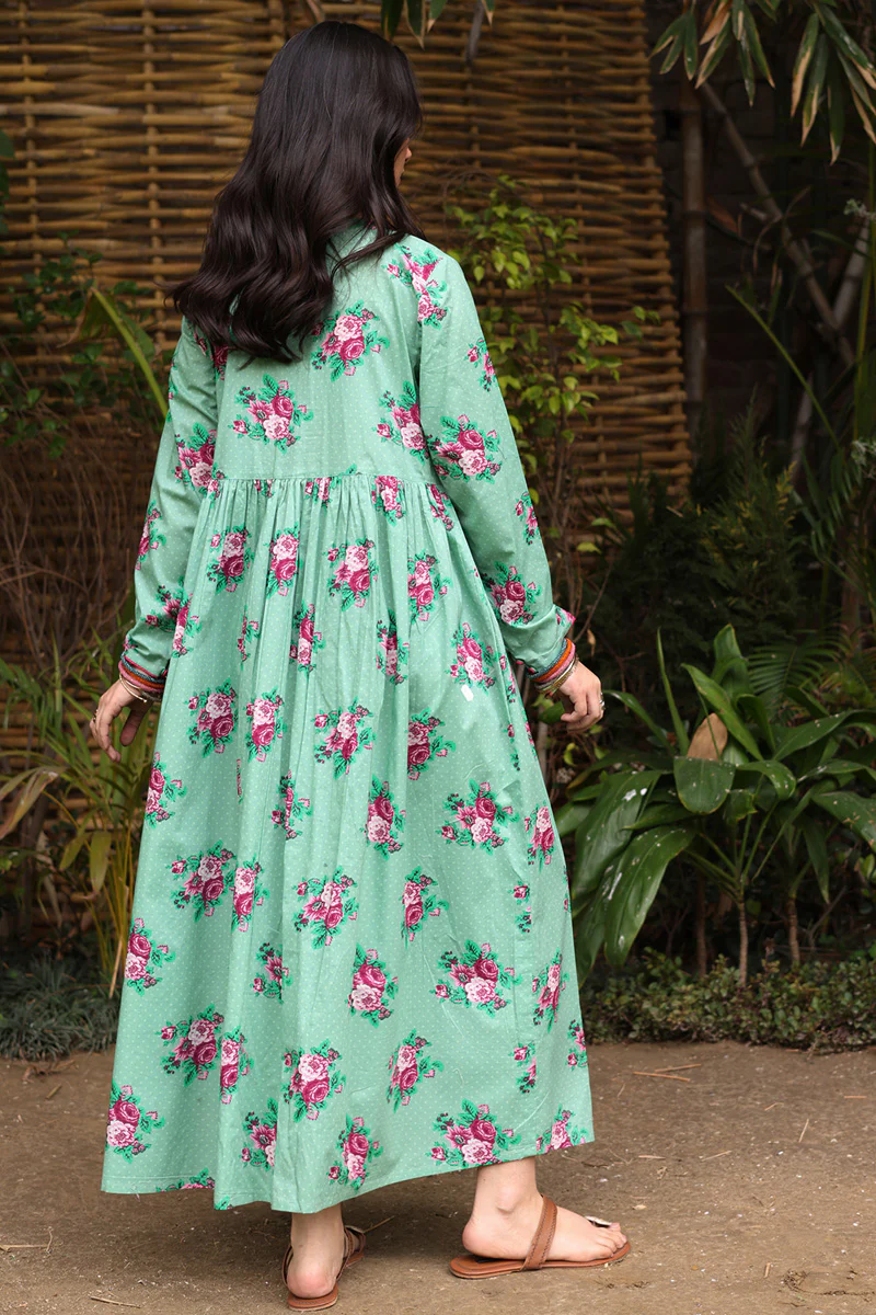 Printed Rosette Dress - Image 16