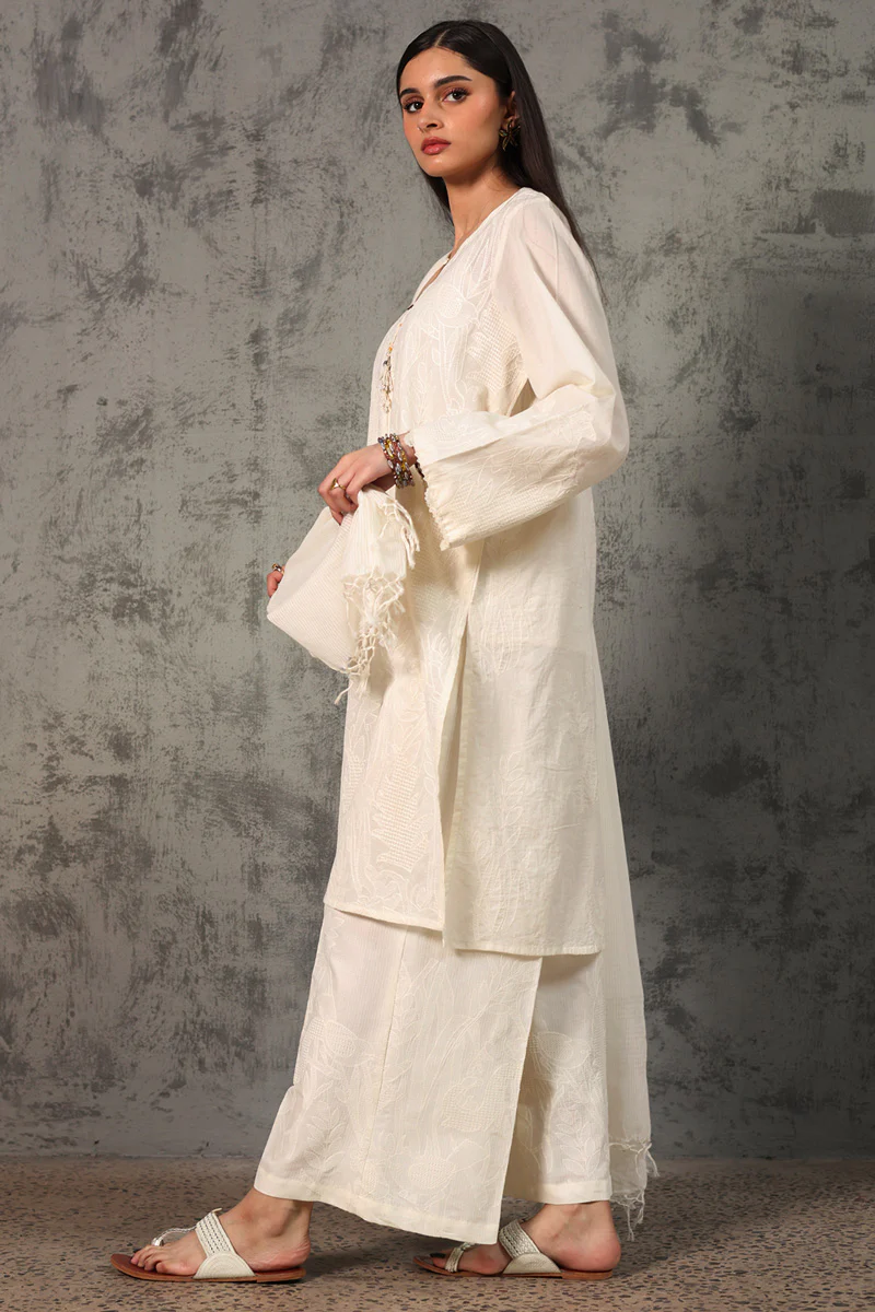 Self Embroidered Jungle Suit - Image 3
