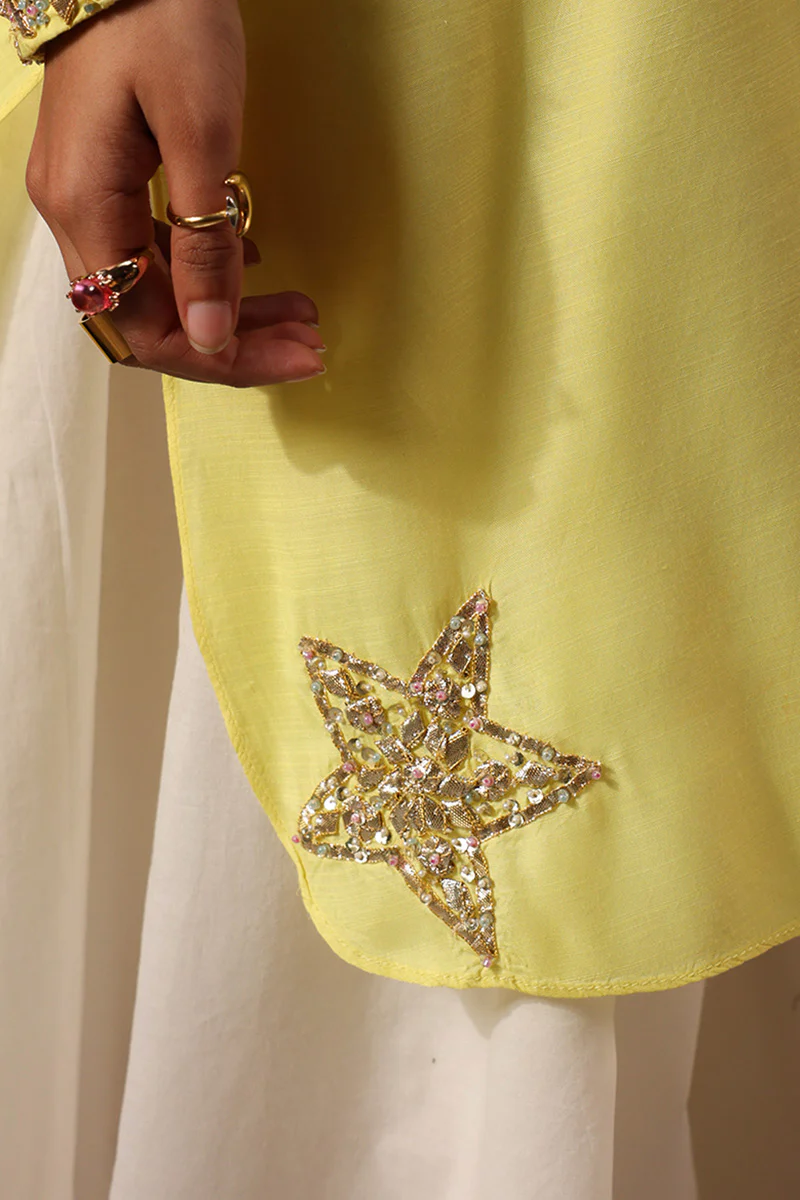 Gota Kari 3-Piece Sharara Set - Image 3