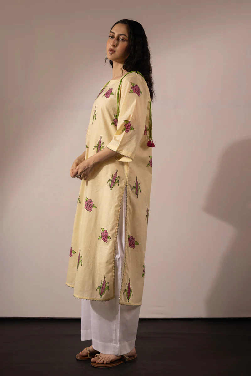 Hand-Block Printed Rose Set - Image 7