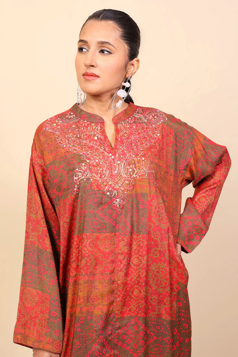 Ethnic Geo Rust Set - Image 2