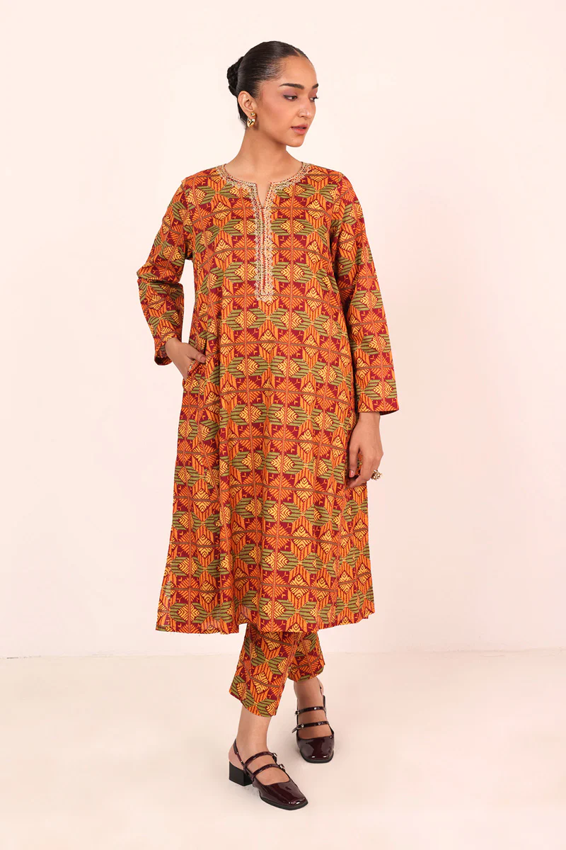 Embroidered Gulkari 2 Piece - Image 6